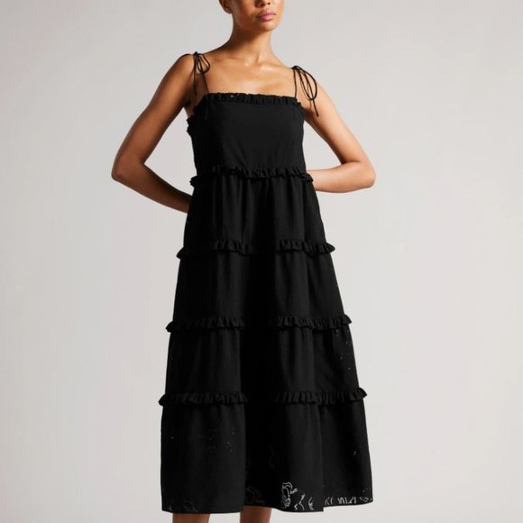 Ted Baker London Dresses & Skirts - TED BAKER LONDON NWT Hansi Magnolia Cut Out Strappy Tiered Midi Dress